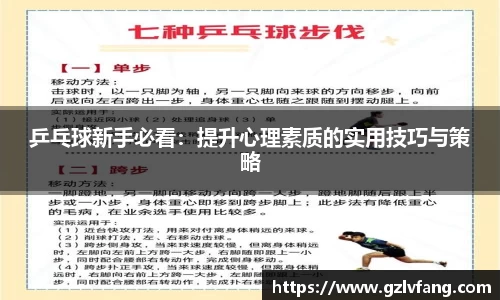 乒乓球新手必看:提升心理素质的实用技巧与策略